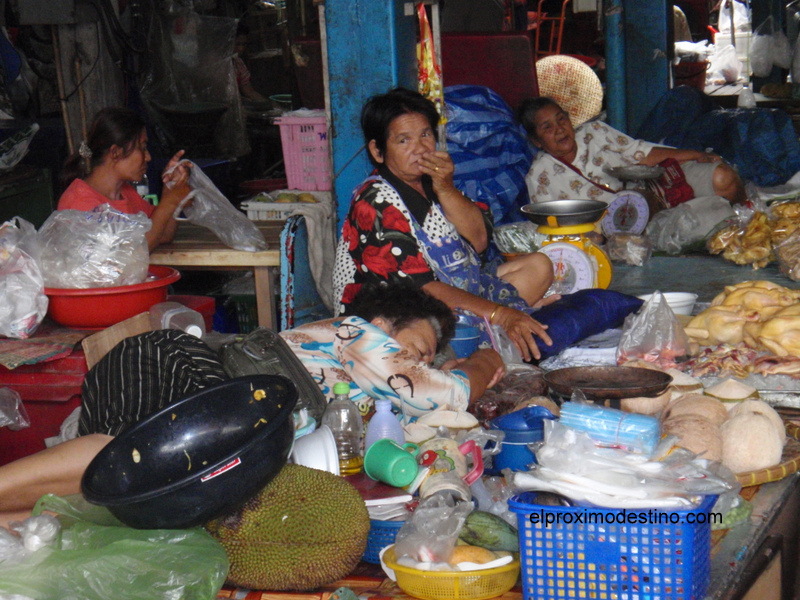 Mercado en Sukhothai