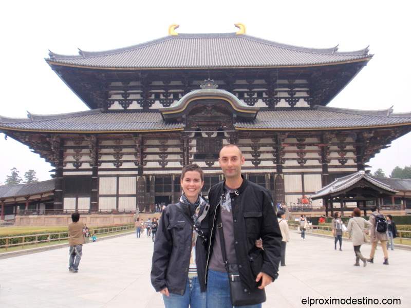 Nosotros en el templo Todai-ji en Nara