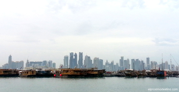 Distrito financiero desde la Corniche 