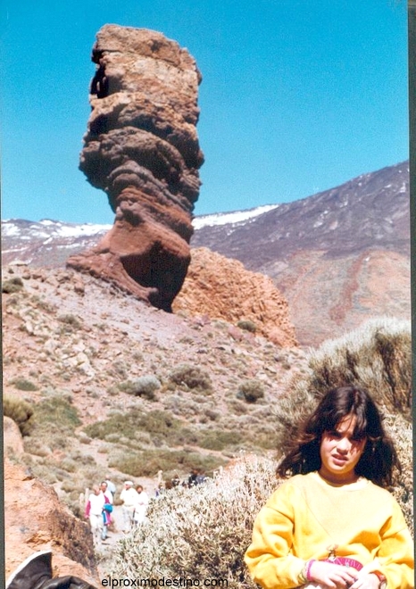 Meritxell en el Teide, 1991