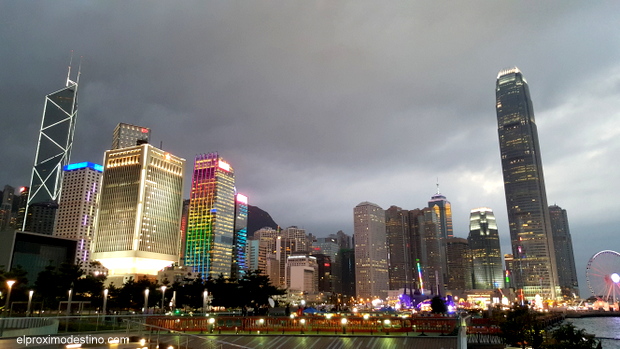 Atardecer en Hong Kong